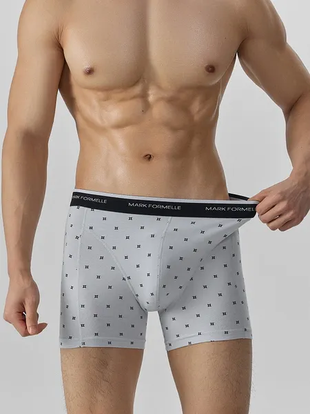 Изображение товара Трусы мужские Mark Formelle 411235 (р.102-112, квадраты на светло-сером)