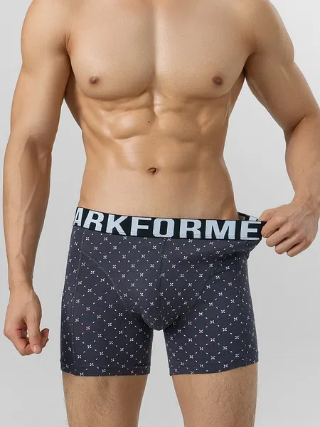 Изображение товара Трусы мужские Mark Formelle 411235 (р.82-92, нб узор сетка на темно-сером)