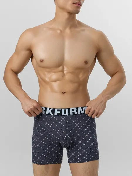 Изображение товара Трусы мужские Mark Formelle 411235 (р.90-100, нб узор сетка на темно-сером)