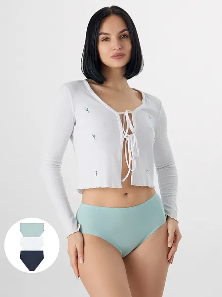 Изображение товара Комплект женских трусов Mark Formelle 412075-3 (р.122, мятный)