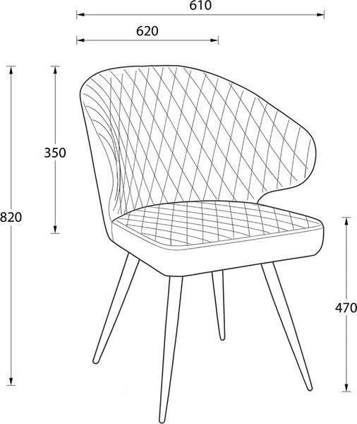Изображение товара Стул Мамадома Rob-R1 360 (k08 графит замша Lux/черный)