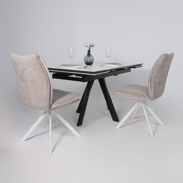 Изображение товара Стул Мамадома Smart-R 360 (g05 Grey Biege шенилл Lux - d07 Pearl Grey Lux/белый)