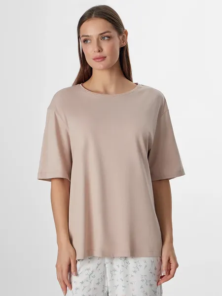 Изображение товара Пижама Mark Formelle 592541 (р.164/170-104-110, бежевый/цветы на холодном молоке)