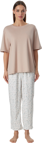 Изображение товара Пижама Mark Formelle 592541 (р.164/170-108-114, бежевый/цветы на холодном молоке)
