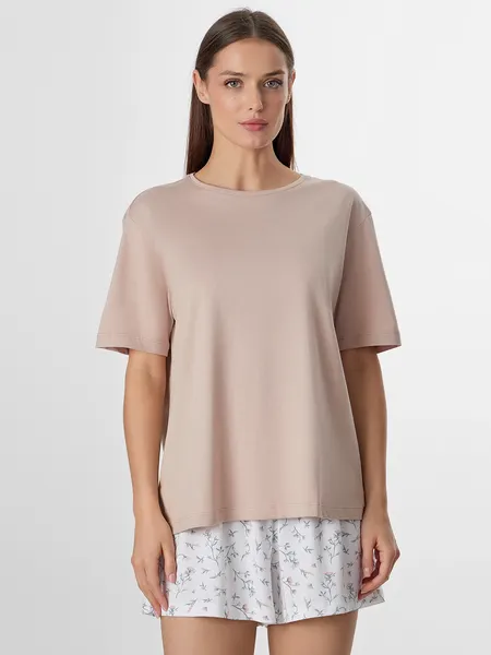 Изображение товара Пижама Mark Formelle 592542 (р.164/170-84-90, бежевый/цветы на холодном молоке)