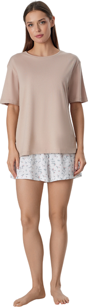 Изображение товара Пижама Mark Formelle 592542 (р.164/170-84-90, бежевый/цветы на холодном молоке)