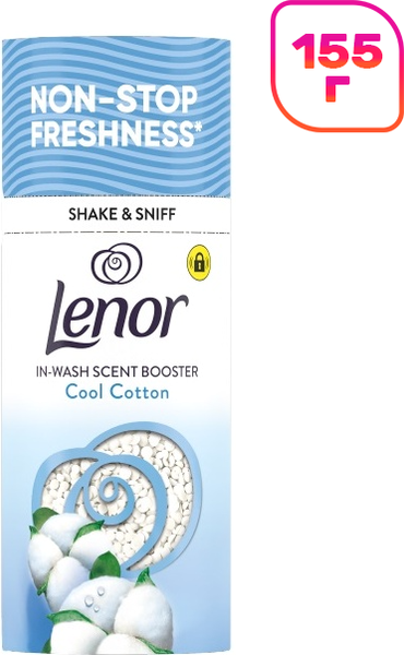 Изображение товара Кондиционер для белья Lenor Cool Cotton Парфюмированный в гранулах (155г)