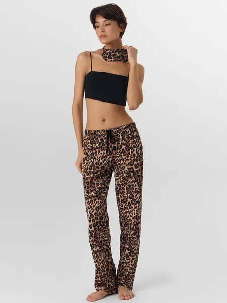 Изображение товара Штаны домашние Mark Formelle 532495 (р.164/170-118, леопард на песочном)