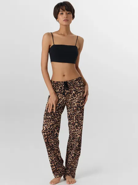 Изображение товара Штаны домашние Mark Formelle 532495 (р.164/170-118, леопард на песочном)