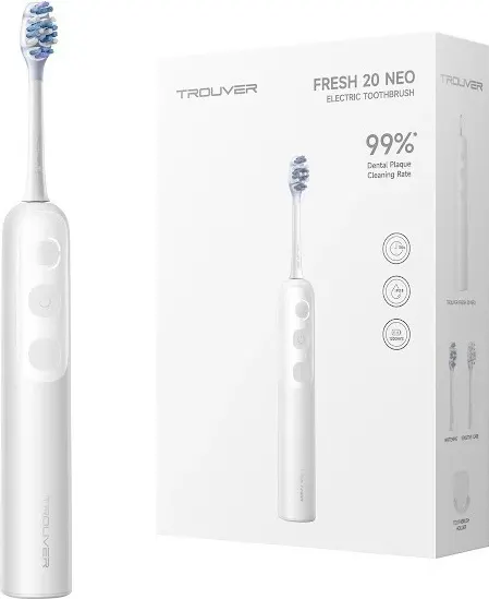 Изображение товара Электрическая зубная щетка Trouver Fresh 20 NE0 Electric Toothbrush / ATB23B (белый)