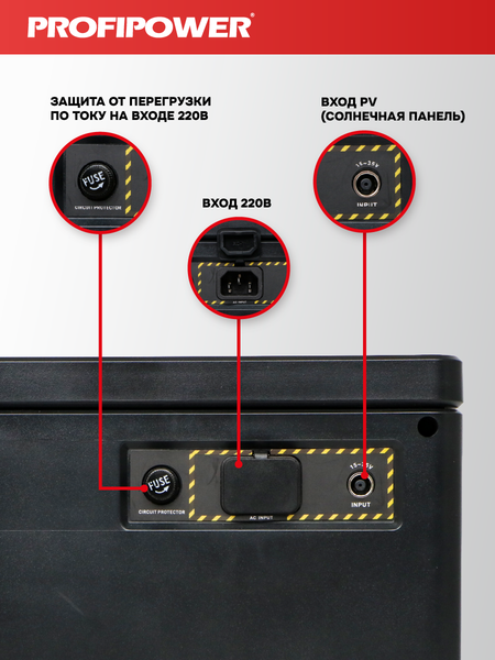 Изображение товара Портативная зарядная станция Profipower ПЭ-600PRO 600Вт / F0061