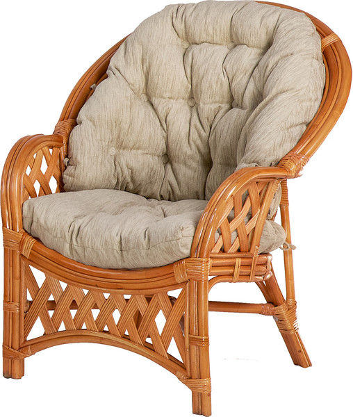 Изображение товара Кресло садовое Мебель Солнца Черчилль CBN-В (коньяк/бежевый)