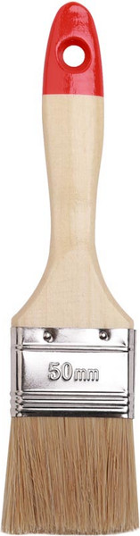 Изображение товара Кисть малярная Toolberg Плоская Классик Эксперт 50мм деревянная рукоятка (натуральная щетина)