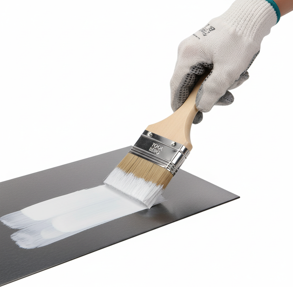 Изображение товара Кисть малярная Toolberg Плоская Классик Эксперт 50мм деревянная рукоятка (натуральная щетина)