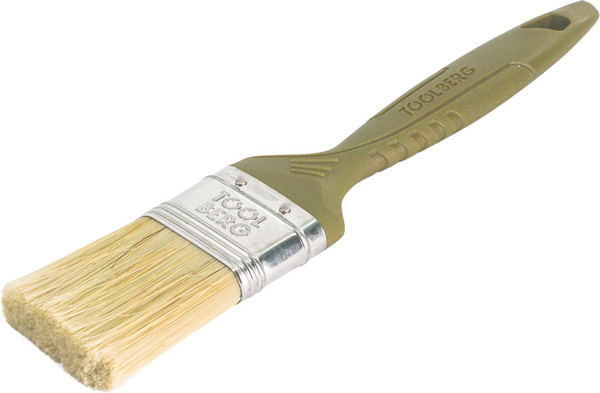 Изображение товара Кисть малярная Toolberg Плоская Микс стандарт 38мм пластиковая рукоятка (смешанная щетина)