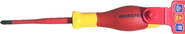 Изображение товара Отвертка Workpro VDE PZ1x80мм / WP341020