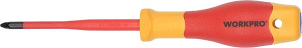 Изображение товара Отвертка Workpro VDE PZ2x100мм / WP341021