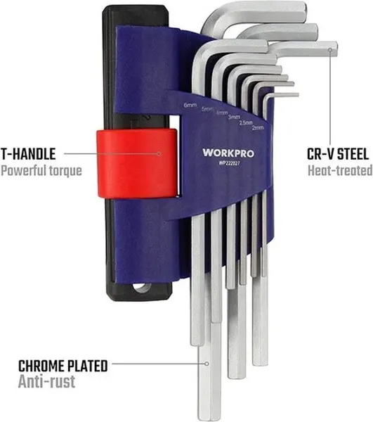 Изображение товара Набор ключей Workpro WP222027 (9пр)