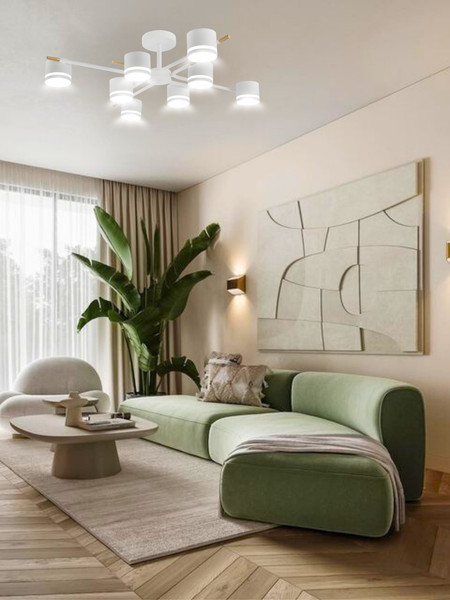 Изображение товара Люстра Aitin-Pro X4507/8 (белый/медный)