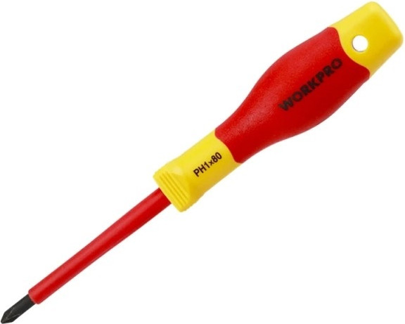 Изображение товара Отвертка Workpro VDE PH1x80мм / WP341008