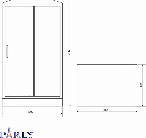 Изображение товара Душевая кабина Parly Bett B120