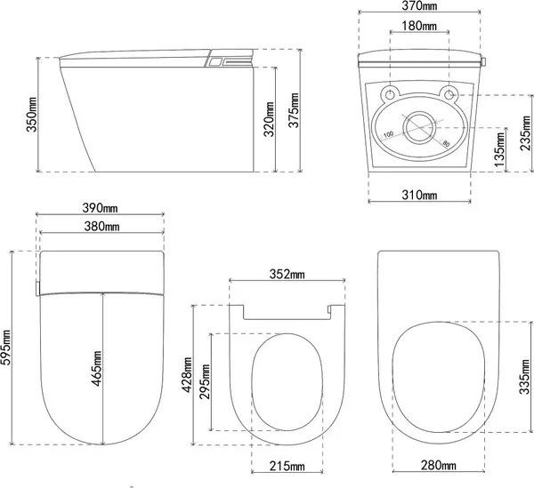 Изображение товара Унитаз подвесной Abber Bequem AC1121S (белый)