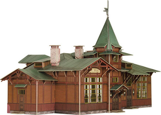 Изображение товара Сборная модель Умная бумага Вокзал Куженкино / 4627081553445