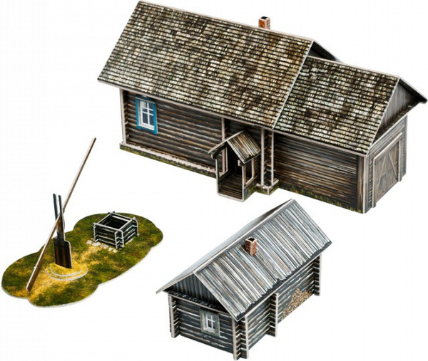 Изображение товара Сборная модель Умная бумага Изба-пятистенок / 4627081559584