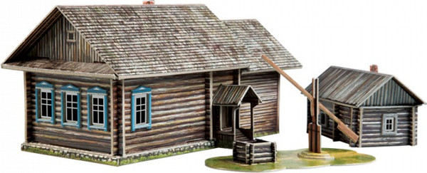 Изображение товара Сборная модель Умная бумага Изба-пятистенок / 4627081559584