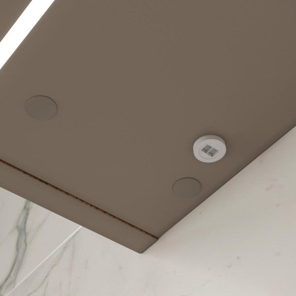 Изображение товара Шкаф с зеркалом для ванной EQUIL Gleam 80.2D (амарок/дуб вотан)