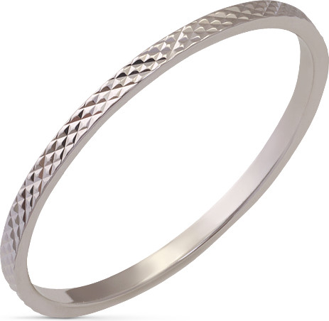 Изображение товара Кольцо обручальное из белого золота Кристалл CD29800226773 (р.17)