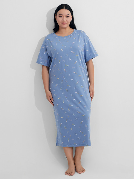 Изображение товара Сорочка Mark Formelle 572396 (р.164/170-100-106, бокальчики на синем)