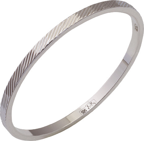 Изображение товара Кольцо обручальное из белого золота Кристалл CD29900226773 (р.19.5)