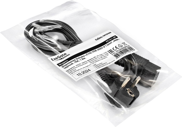 Изображение товара Кабель ExeGate Power PC19-1.8P-Schuko / EP280669RUS