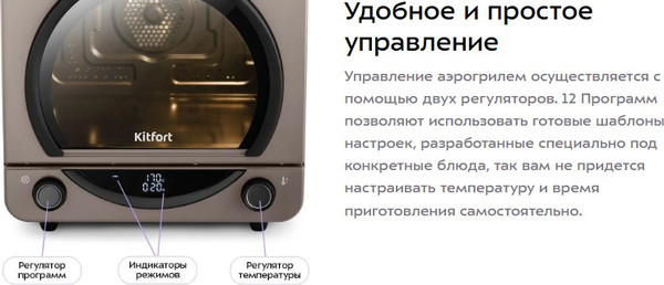 Изображение товара Аэрогриль Kitfort КТ-8152