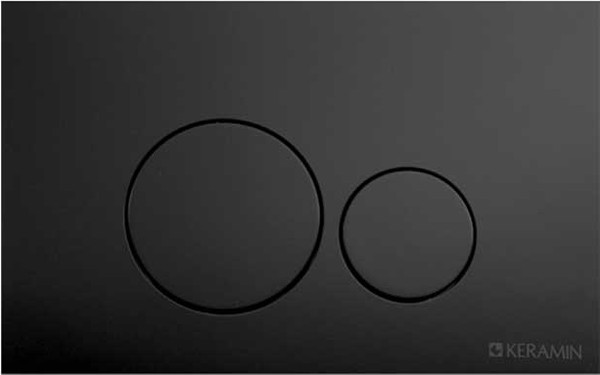 Изображение товара Инсталляция для унитаза Керамин ИнВолл Премиум K133-A01-EEA1 с кнопкой K5230-К-EEA4 (черный матовый)