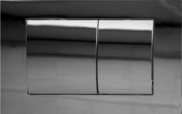 Изображение товара Инсталляция для унитаза Керамин ИнВолл Комфорт K130-A02-EEA1 с кнопкой K5236-К-EEA3 (хром глянец)