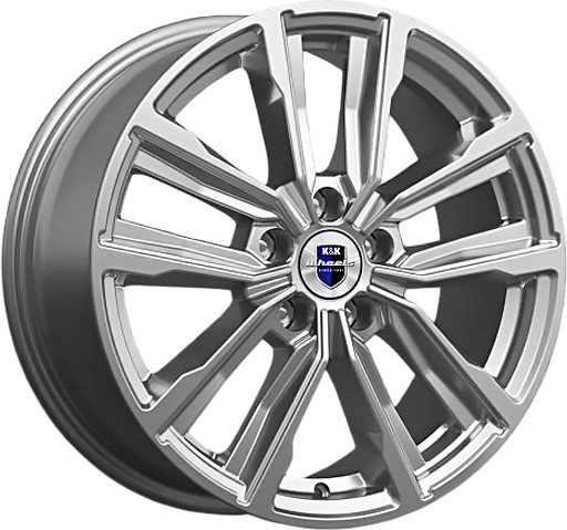 Изображение товара Литой диск K&K Лацио 17x7.5" 5x112мм DIA 66.6мм ET 35мм Дарк платинум