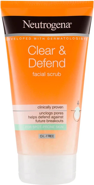 Изображение товара Скраб для лица Neutrogena Clear & Defend Face Scrub с салициловой кислотой (150мл)