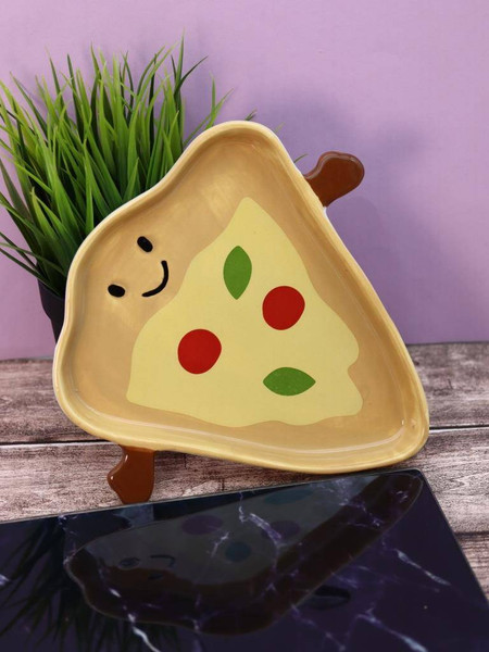 Изображение товара Тарелка столовая обеденная ILikeGift Funny pizza / FC250182