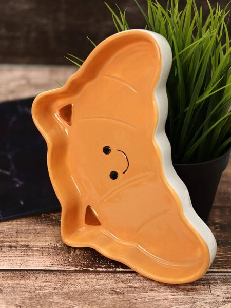 Изображение товара Тарелка столовая обеденная ILikeGift Funny croissant / FC250184