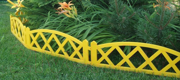 Изображение товара Изгородь декоративная Gardenplast Modern (желтый)