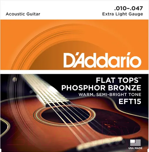 Изображение товара Струны для акустической гитары D'Addario EFT15