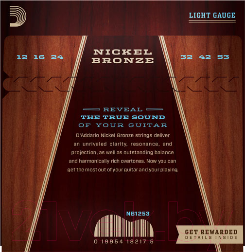 Изображение товара Струны для акустической гитары D'Addario NB1253