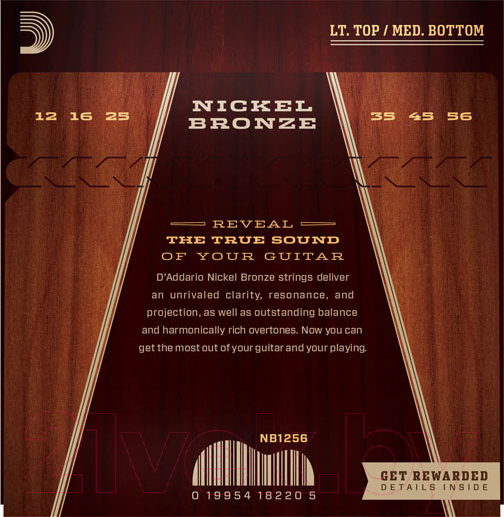 Изображение товара Струны для акустической гитары D'Addario NB1256