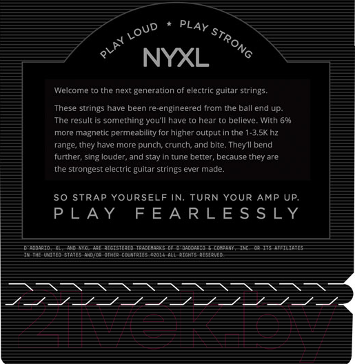 Изображение товара Струны для электрогитары D'Addario NYXL1156