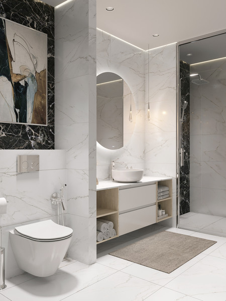 Изображение товара Унитаз подвесной с инсталляцией Cersanit Brasko Slim 64824 + Aqua M 40 68177 с кнопкой Twins 63523 (кнопка хром глянцевый)