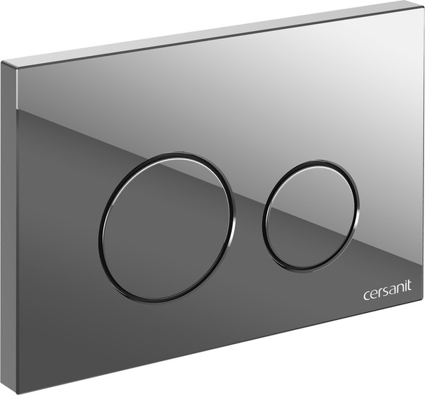 Изображение товара Унитаз подвесной с инсталляцией Cersanit Brasko Slim 64824 + Aqua M 40 68177 с кнопкой Twins 63523 (кнопка хром глянцевый)