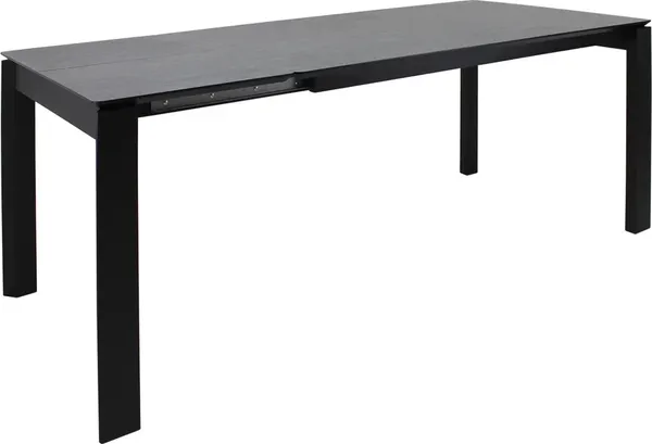 Изображение товара Обеденный стол Виста Бонн HPL 85x138/185 ВС/495 (камень серый/матовый черный)