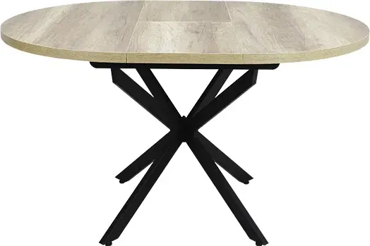 Изображение товара Обеденный стол Виста Парма-2 100x135 ВС/421 (каньон дуб/черный муар)